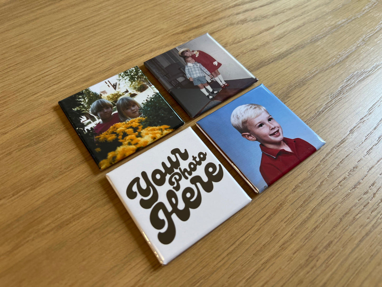 Custom Photo Magnets (Set of 4, hardback)